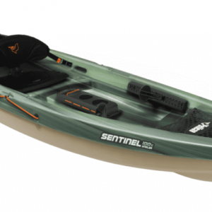 Pourvoirie_Lachine_Bait_and_Tackle_PELICAN_Sentinel100X_Angler_Fishing_Kayak_Rental